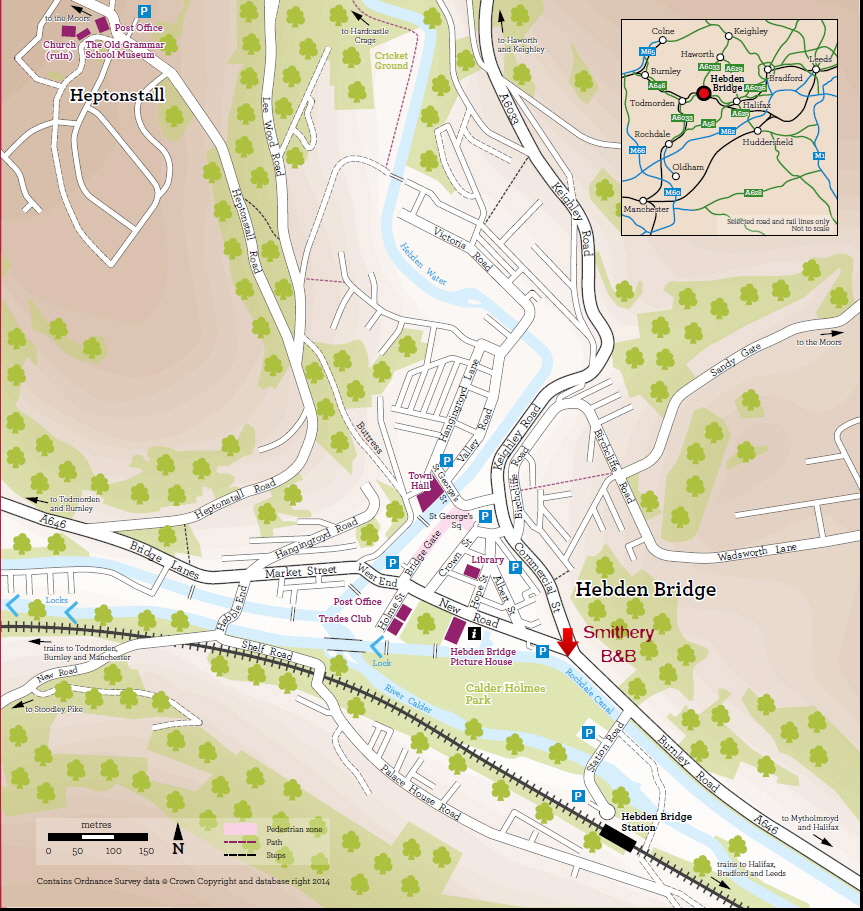 Hebden Bridge Map